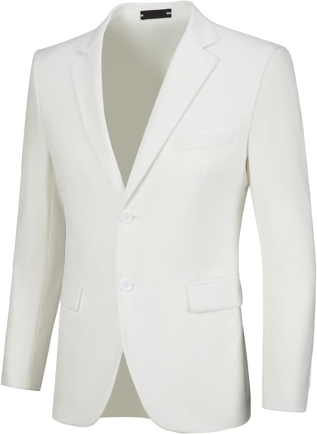 Stylish White Blazer for Men - Casual Slim Fit Suit Jacket