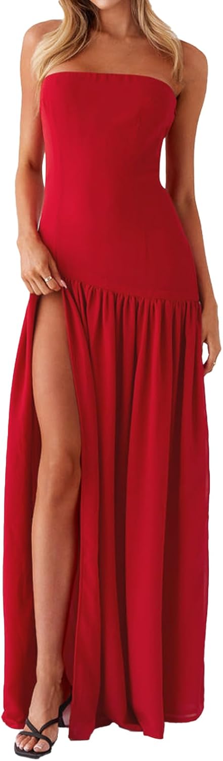 Women Tube Top Dress with Tiger Stripe Mesh Patchwork Design