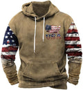 ZOCAVIA Men's USA Flag Hoodie
