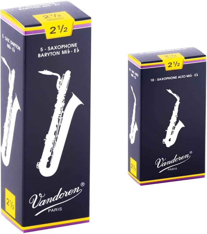 Vandoren Alto and Bari Sax Reeds Strength 2.5 Bundle Review