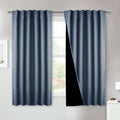 NICETOWN 100% Blackout Curtains 63 in Long - Deep Light Blocking