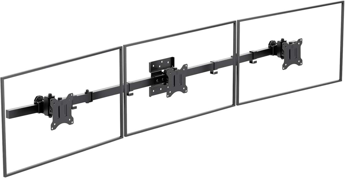 WALI Triple Monitor Wall Mount for 17 to 32 Inch Screens