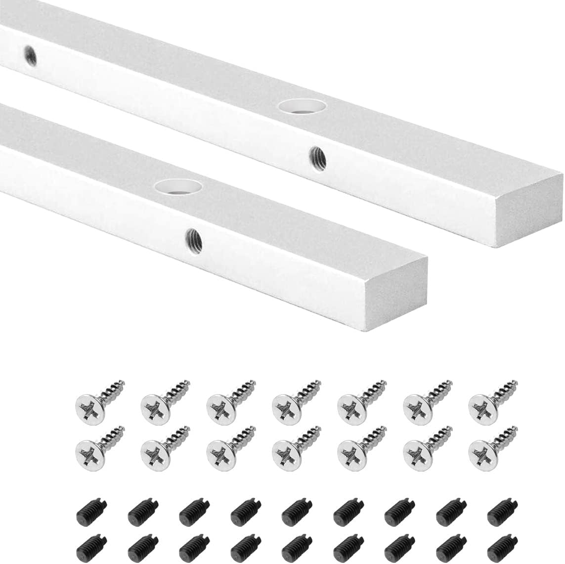 POWERTEC Crosscut Sled Miter Bar for Table Saw and Router Use