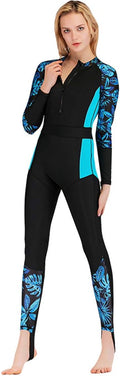Micosuza Swimsuit One Piece Long-Sleeve Surfing Suit - Sun Protection