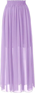 Topdress Women's Long Beach Skirt Chiffon Maxi Maternity - Flowy