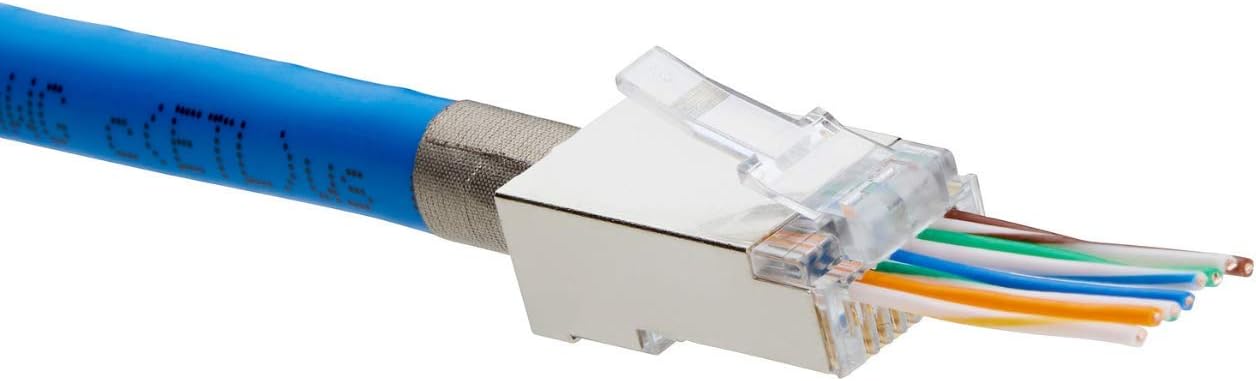 trueCABLE Cat5e RJ45 Pass Through Plugs for Easy Termination
