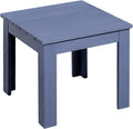 VINGLI Outdoor Adirondack Side Table, 18 in Square - Sturdy Patio