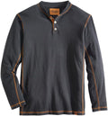 Venado Henley Long Sleeve Shirts for Men - Soft Flex Material