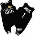 Notorious One Hip Hop First Birthday Personalized Romper - Striped