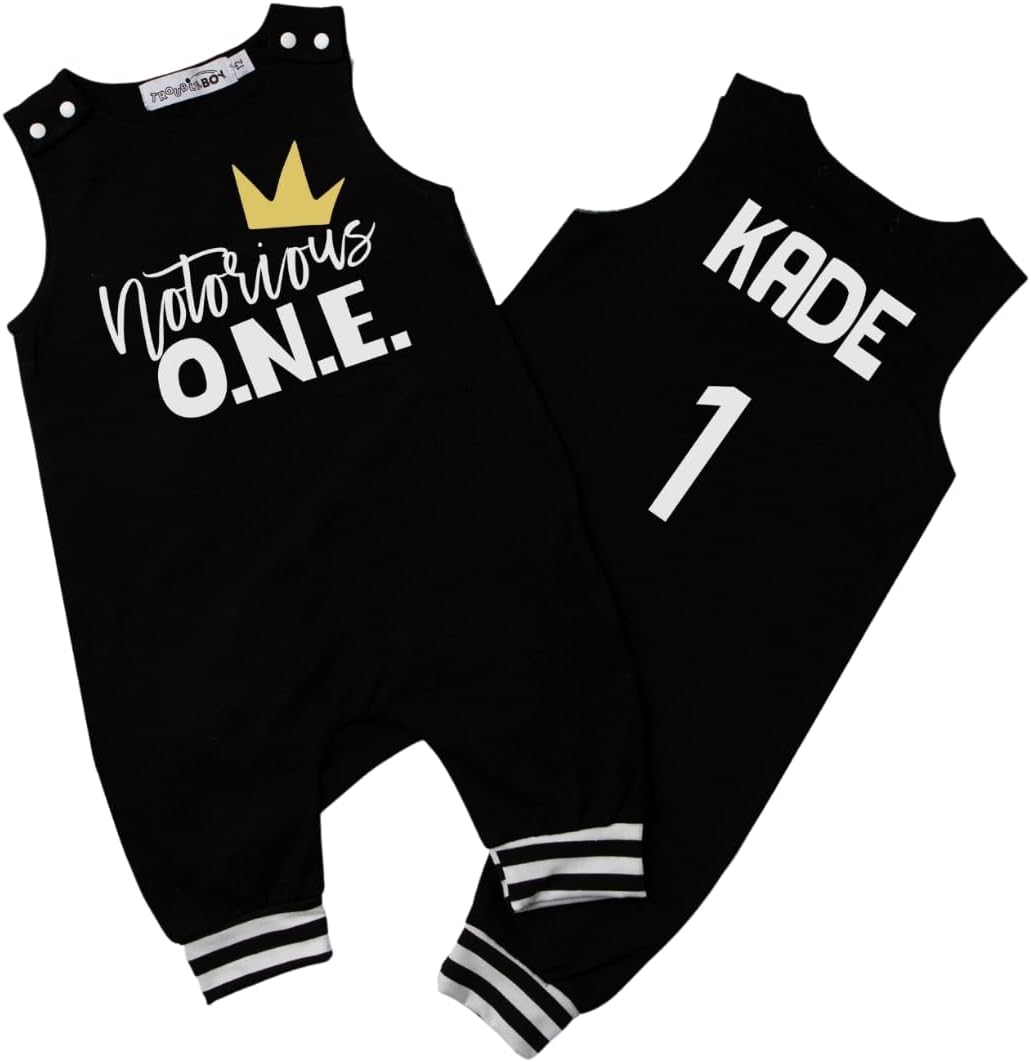 Notorious One Hip Hop Themed First Birthday Personalized Romper