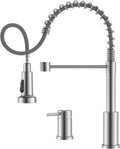 2 Hole Kitchen Faucet with Separate Handle - High Arc Brushed Nickel