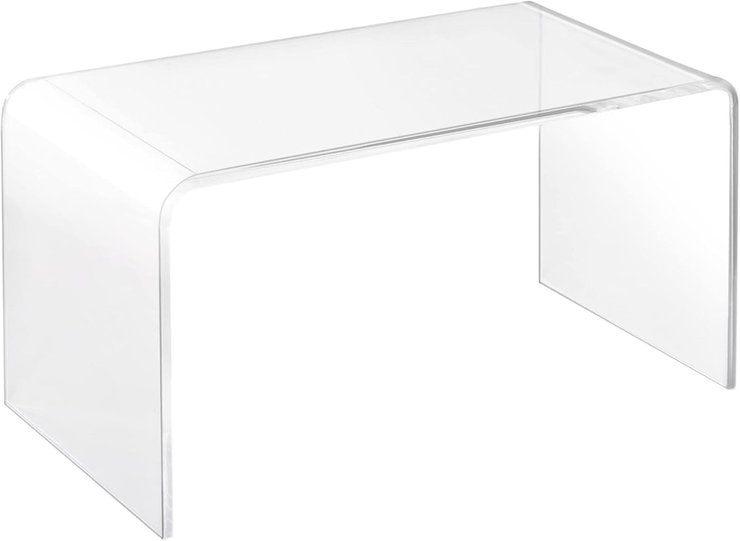 HOMCOM 32 Clear Acrylic Waterfall Coffee Table