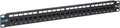 CAT5e Feed-Through Patch Panel 24-Port 1U - Easy RJ-45 Setup
