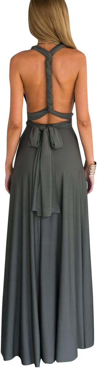 Women Transformer Evening Long Prom Dress Multi-Way Wrap Gown