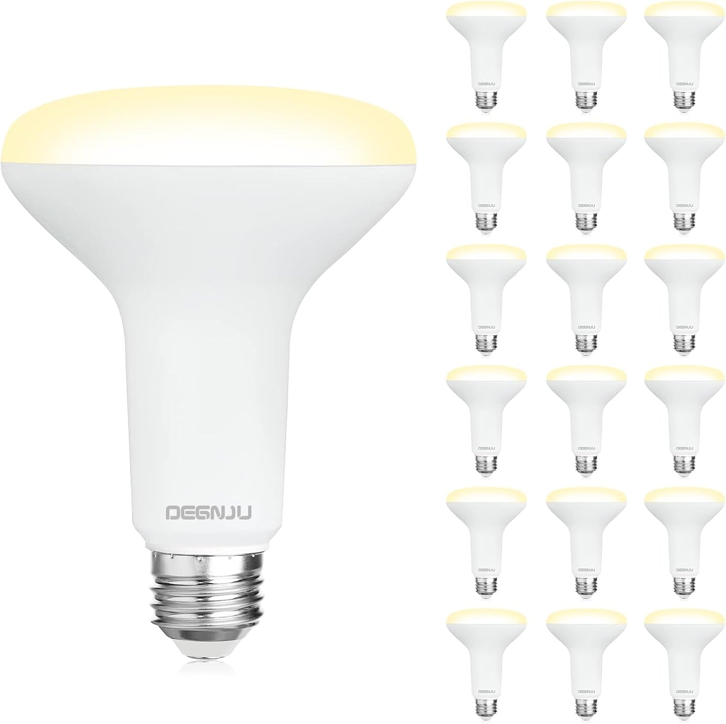 18 Pack Dimmable BR30 LED Recessed Light Bulbs for Home Use