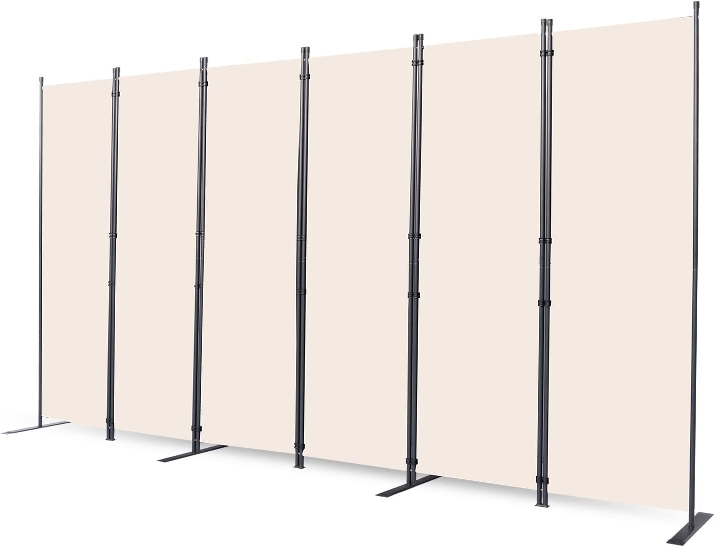 Room Divider 6 Panel Folding Privacy Screens for Versatile Use