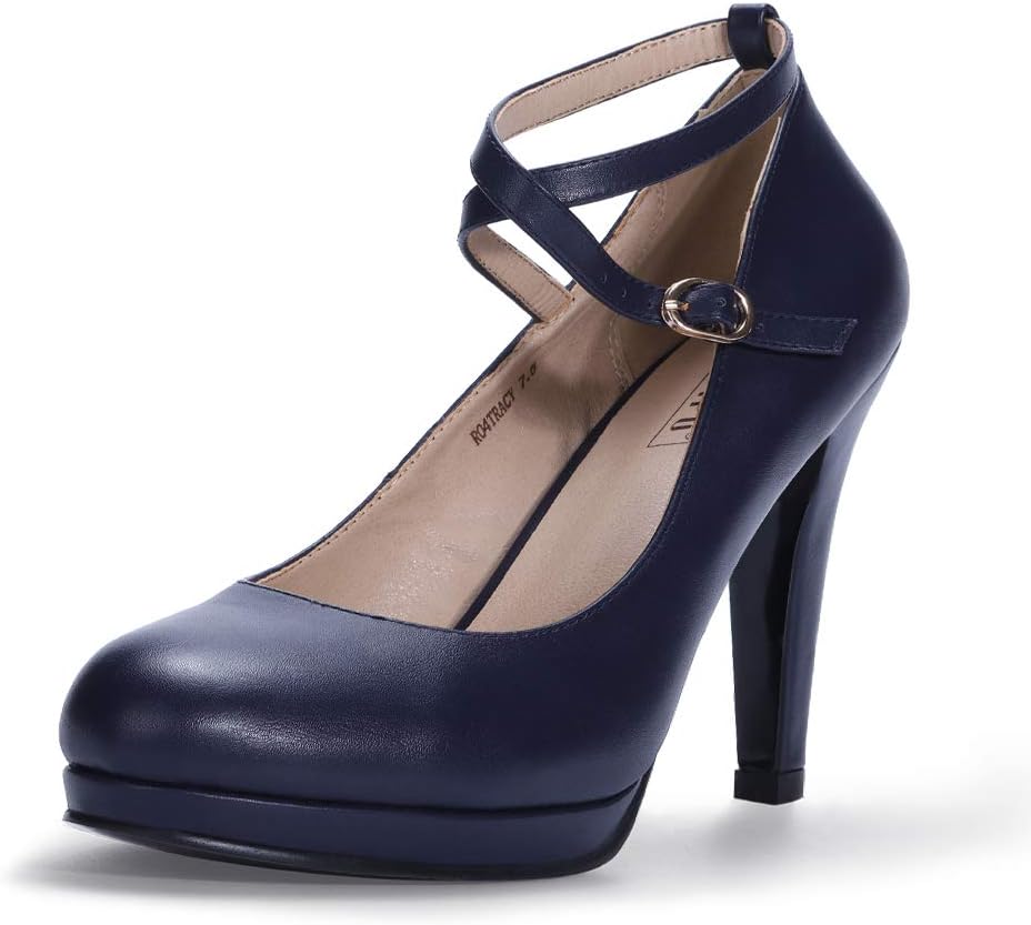 IDIFU Women's Tracy Platform High Heels for Work and Weddings
