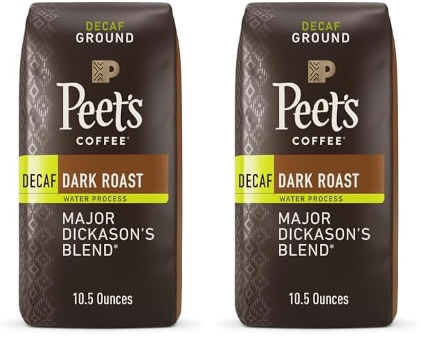 Peet's Decaf Major Dickason's Blend - Bold Dark Roast Duo