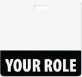 Customizable Black Horizontal Badge Buddy ID Backer Card (20 Pcs)