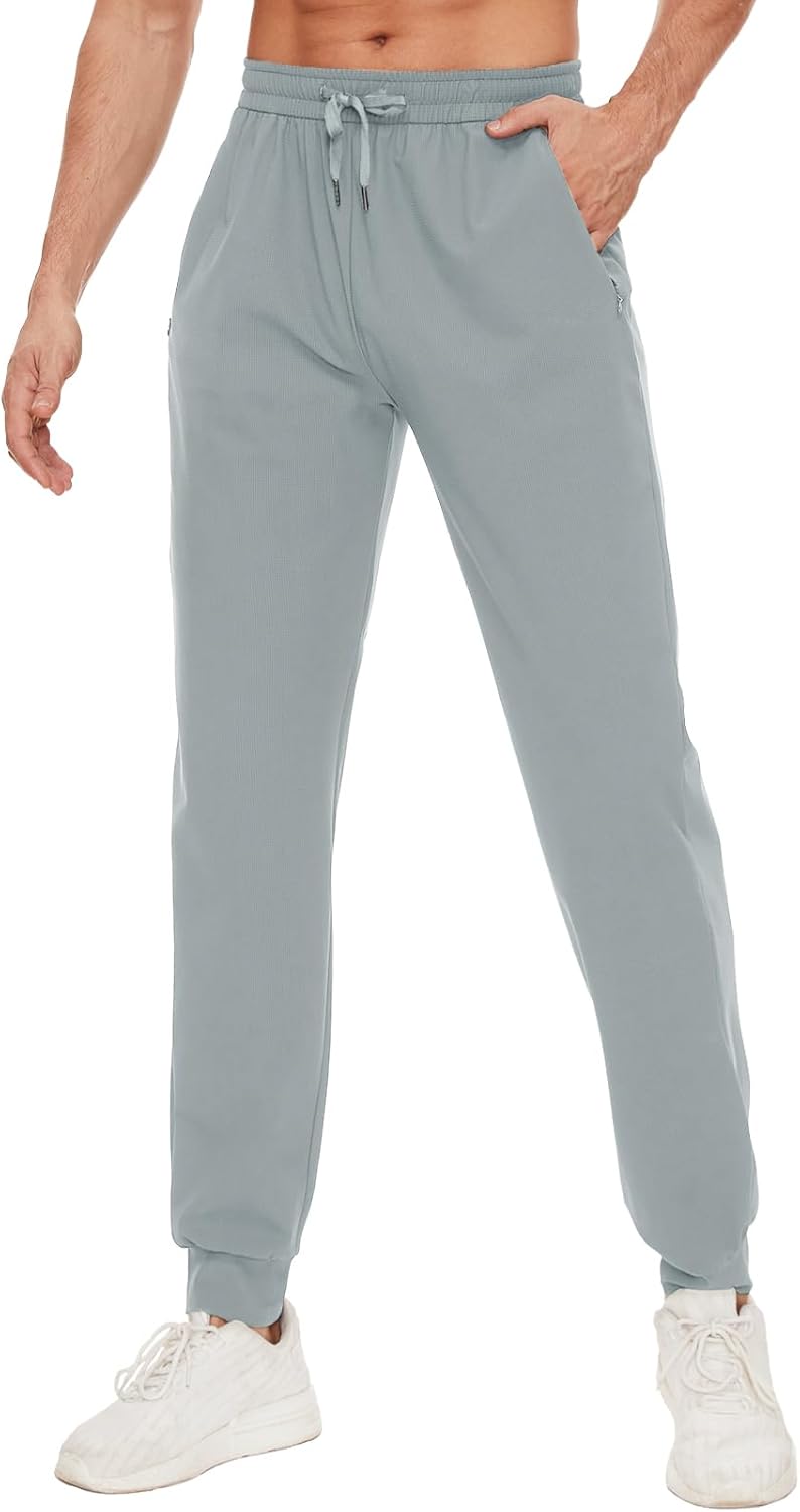 Men's Tall Joggers with Zipper Pockets for Athletic Comfort
