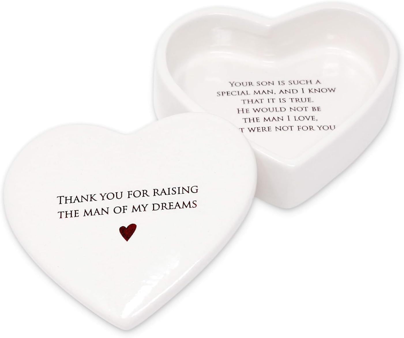 Mother of the Groom Gift - Heart Keepsake Jewelry Box