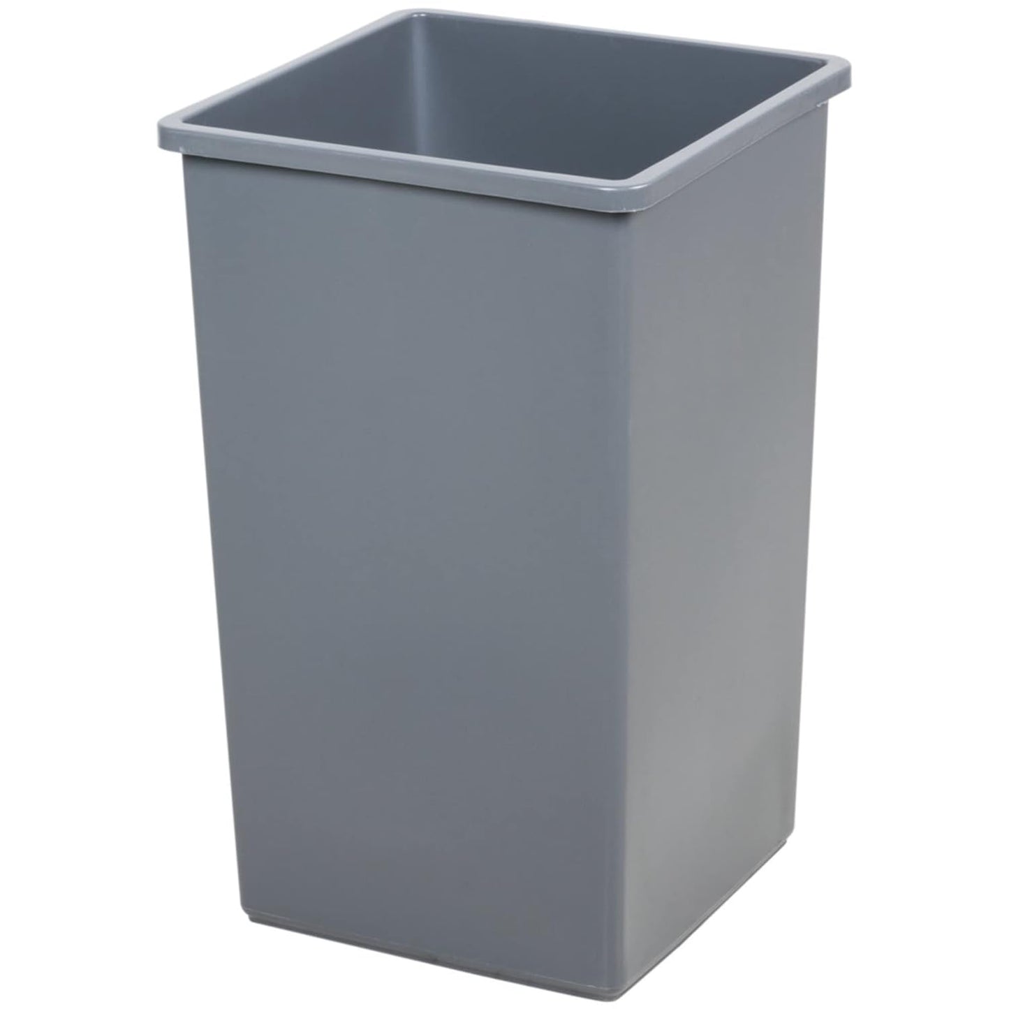 25 Gallon Gray Square Trash Can for Commercial and Home Use
