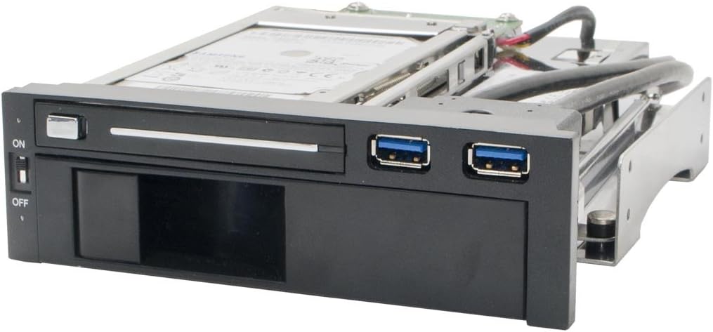 Syba 5.25 Bay Tray Less Mobile Rack for 3.5 and 2.5 HDDs