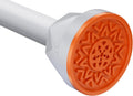 Non-Slip Never Rust Shower Rod, Adjustable 32-80 Inches - White