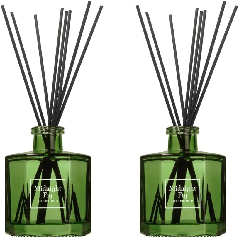 Bellevue Reed Diffuser Set with Midnight Fig Fragrance for Home