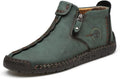 Medieval Boots black blue army green olive green Leather Ankle Bootie