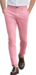 Mens Slim Fit Stretch Chino Pants for Men - Tapered Ankle Fit