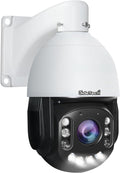 4K 200x Hybrid Zoom PoE PTZ Camera Outdoor - 8MP 492ft Night Vision