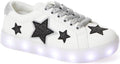 FabKids Kids Sneakers White Low Top Lace Up Shoes - Durable Comfort