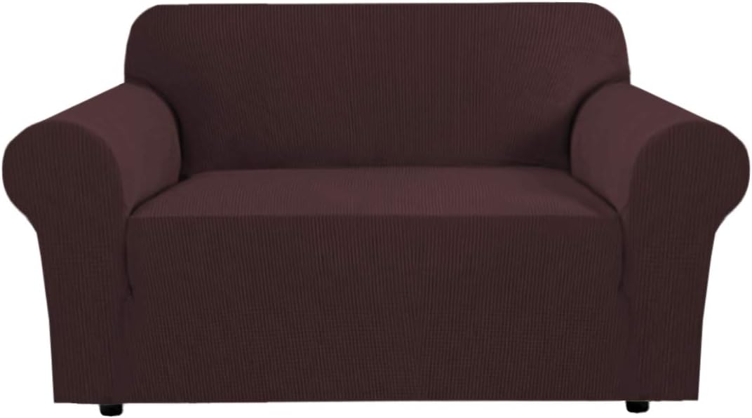 H.VERSAILTEX Stretch Love Seat Couch Covers for 2 Cushion Sofa
