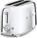 Smeg 50fts Retro 4-slice toaster (Stainless Steel) - Retro Style