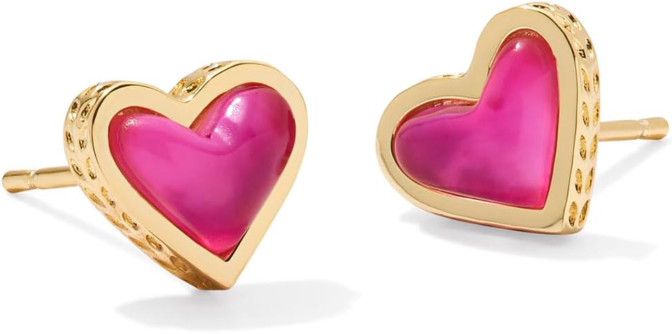Kendra Scott Ari Heart Stud Earrings for Women - Fashion Jewelry