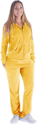 Velour Tracksuit Womens 2 Piece Joggers Set - Soft, Warm Comfort