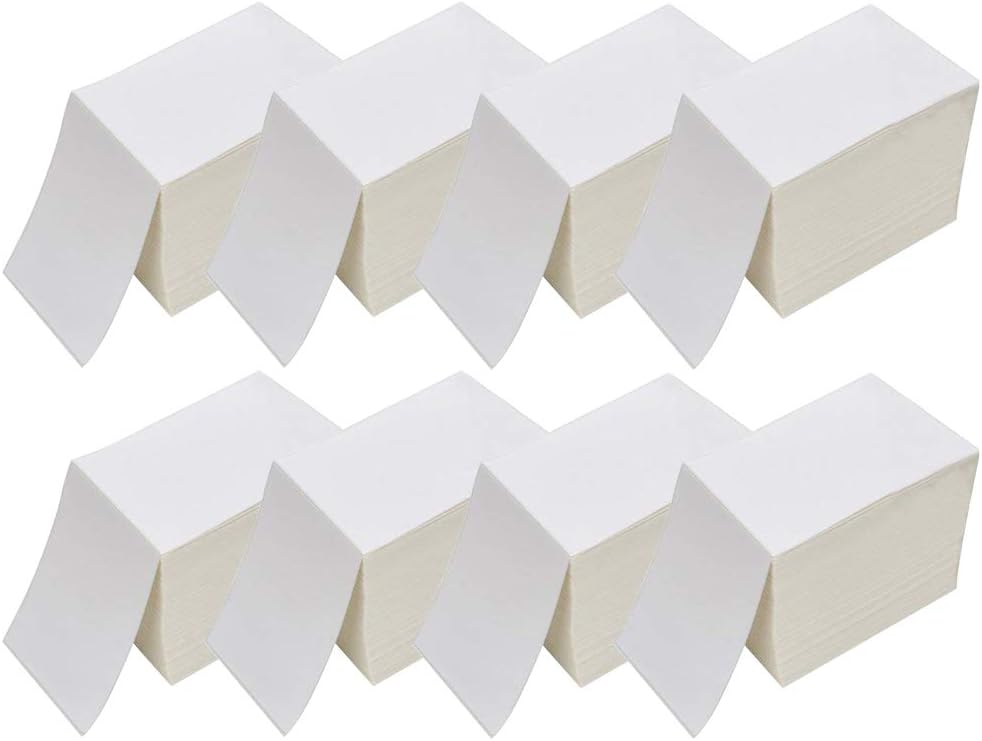 RyhamPaper 4in x 6in Fanfold Direct Thermal Labels for Shipping