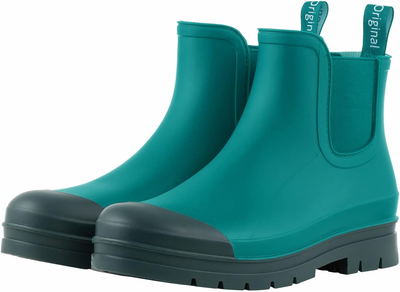 Planone Short Rain Boots for Women - Waterproof Chelsea Style