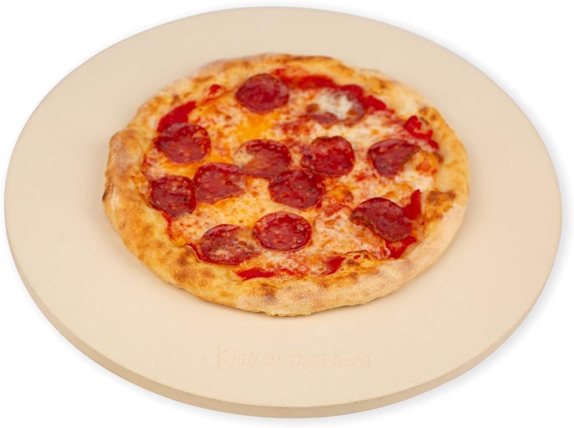 K ROCKSHEAT 16 Inch Pizza Stone for Grill and Oven Cooking