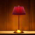 Cordless Metal Desk Lamp with Touch Dimming and Fabric Shade