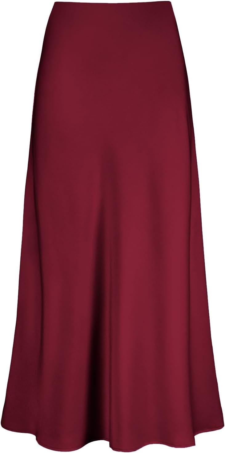 Women's Satin High Waisted Maxi Skirt for Every Occasion
