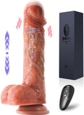 Powerful Thrusting Dildo Vibrator - Realistic Heating Thrust Toy