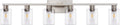 6-Light Bathroom Light Fixtures Vanity 42in Brushed Nickel - Elegant