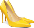 COLETER Women's 4 Inch Pointy Toe Stiletto Pumps - Elegant Fit Jewelry