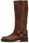 Knee High Square Toe Riding Boots for Women - Comfortable Low Chunky