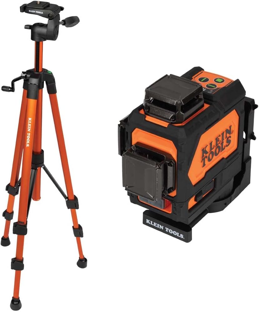 Klein Tools 80184 Laser Level with Tripod Kit for Precision Layout