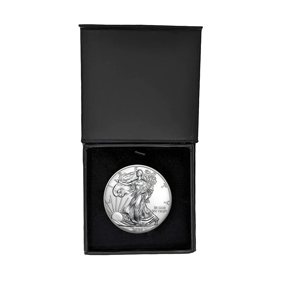2020 U.S. Silver Eagle Coin in Magnet Close Gift Box