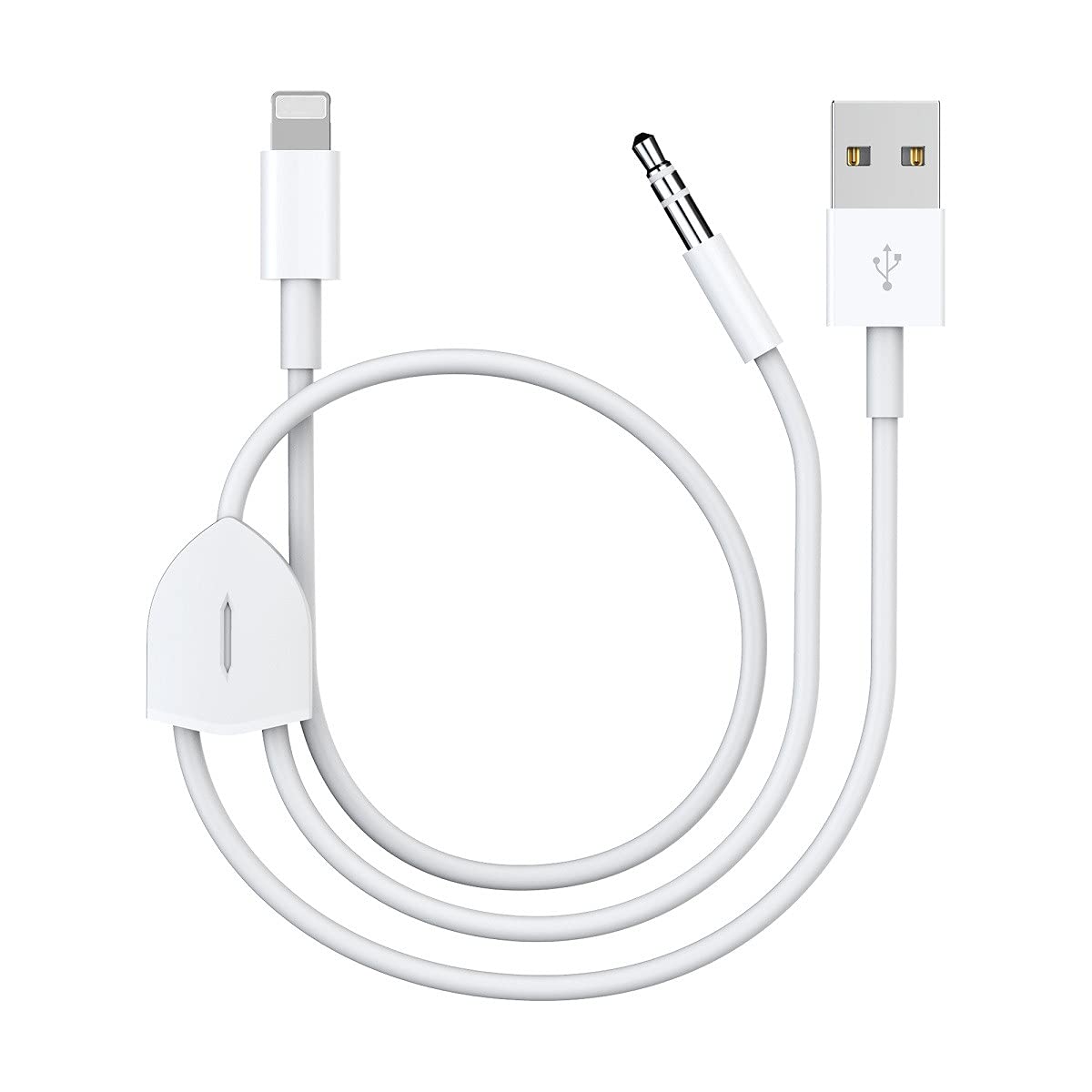Maxder Lightning to 3.5mm Aux Cord - 2in1 Audio Charging, Compatible with iPhone, All iOS X