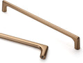 6.3 in Champagne Bronze Cabinet Pulls 10 Pack - Solid Alloy Handles